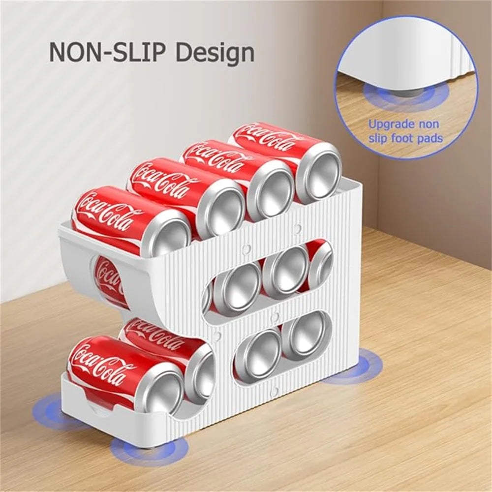 1 Piece Kitchen Storage Cans Soda Storage Cans Refrigerator Freezer Storage Dispensers Container Kitchen Accessories Organizer