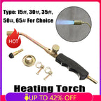 15~35# Heating Torch Soldering Propane Butane Gas Flame Blow Plunber Roofing Stainless Steel Roasted Pig Hair Soldering Gun