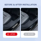 For Tesla Model 3 Highland Front Rear Door Sill Wrap Cover Anti Scratch Stainless Steel Door Sill Strip Plate Car Accessories