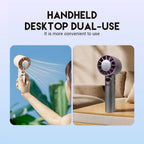 3000mAh Portable mini Fan 100 Wind Speeds Instant Cooling with Ice Mode Handheld fan USB Rechargeable electric fans Camping Fan