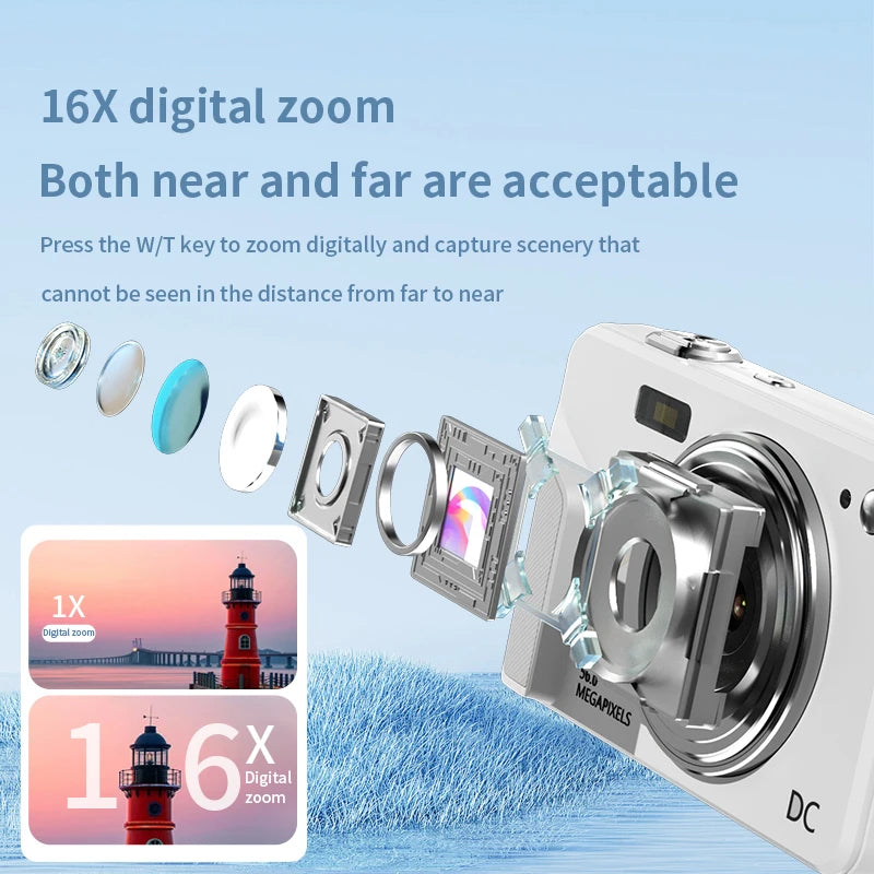 Xiaomi 4K Digital Camera 56 MP LCD Screen Rechargeable HD Digital Camera Video Camera Outdoor Anti-Shake Support Child Cameras