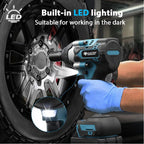 Electric Goddess Cordless Impact Wrench Torque Brushless Power Tool for Makita 21V Lithium-ion Battery
