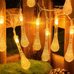 Fairy Light Outdoor Water Droplet Bubble Ball LED String Light Garden Light Wedding Party Christmas Decoration Battery Power