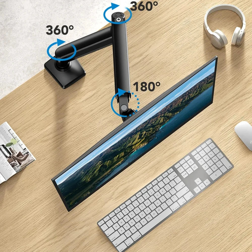 Universal Single Monitor Desk Mount Stand | Fits 13-32" Screens up to 19.8 lbs