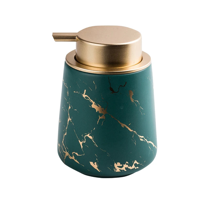 Marbled Ceramic Lotion Bottle Emulsion Bottles Hand Sanitizer Bottle Tray Soap Dispenser Shampoo Bottles Bathroom Products