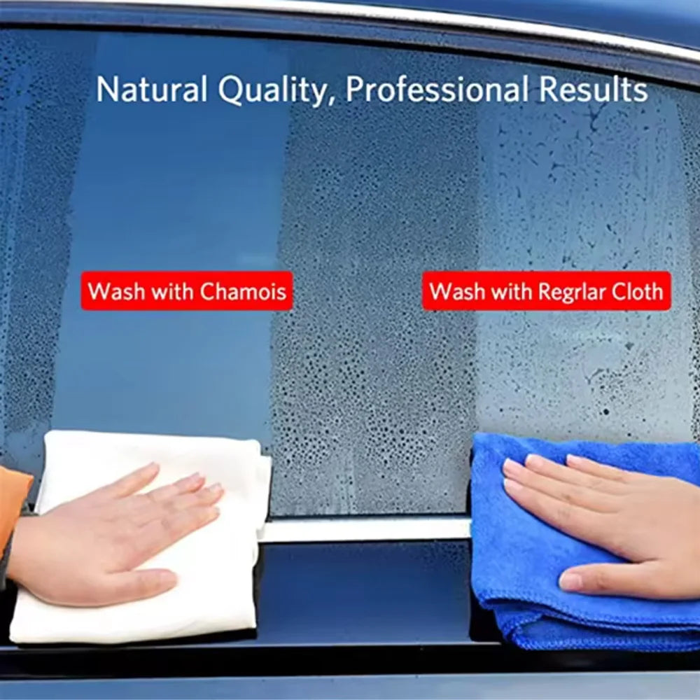 1 Pcs Authentic Suede Super Absorbent Car And Household Window Glass Drying Cleaning Cloth Quick-Drying Car Washing Towel