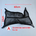 Original Car Trunk Mesh Net Cargo Luggage For Audi A3 A4 A5 A6 A7 A8 Q2 Q3 Q5 Car Mesh Cargo Net Holder Trunk 4 Hook