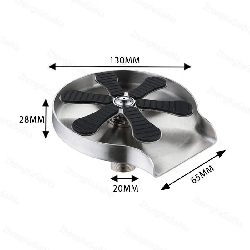 Automatic Glass Cup Washer High Pressure Kitchen Faucet Glass Rinser Stainless Steel Bar Cup Cleaner for Kitchen Sinks Wash Tool