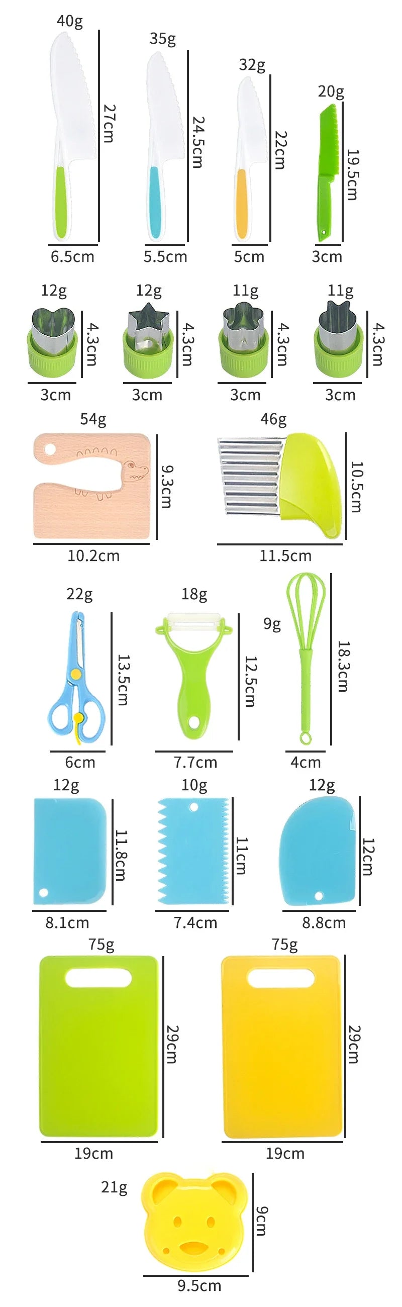 Real Cooking Toddler Children Cooking Set Early Learning Kitchen Tools Safety Knives Without Hands Fruit Supplementary Food Set