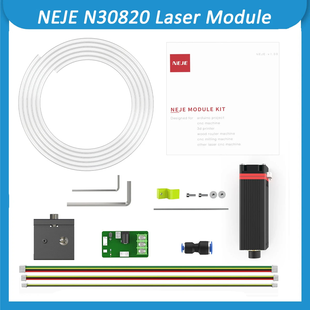 NEJE Engraving Module Engraving Machine Wood Marking Cutting Tool Air Assist