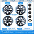 4PCS Hub Cap for Tesla Model Y 19 Inch New Car Wheel Cover Replacement Performance Automobile Full Rim Car Accessories 2018-2024