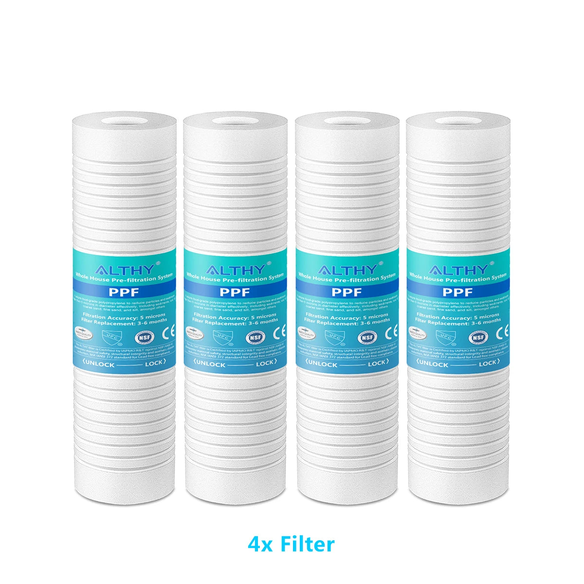 10" 5 Micron Polypropylene  Replacement Filter For Universal & ALTHY P
