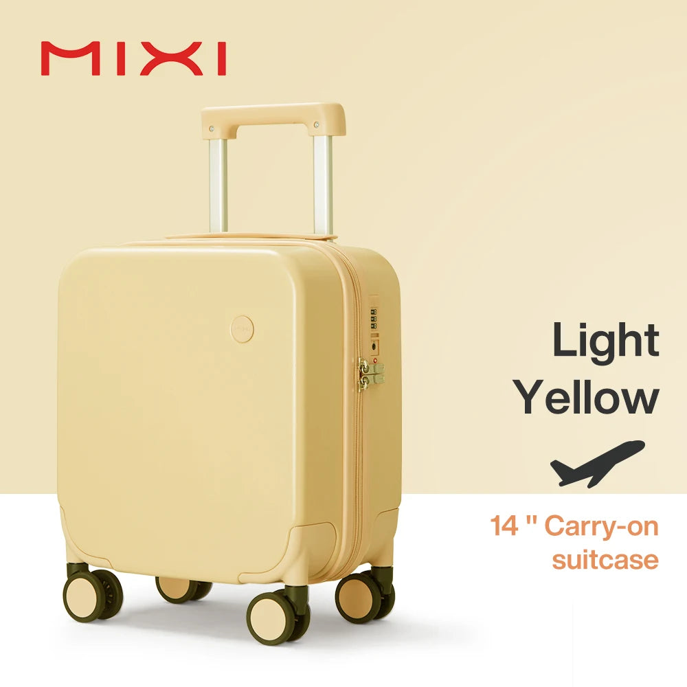 MIXI Small Travel Case with TSA Lock & Spinner Wheels