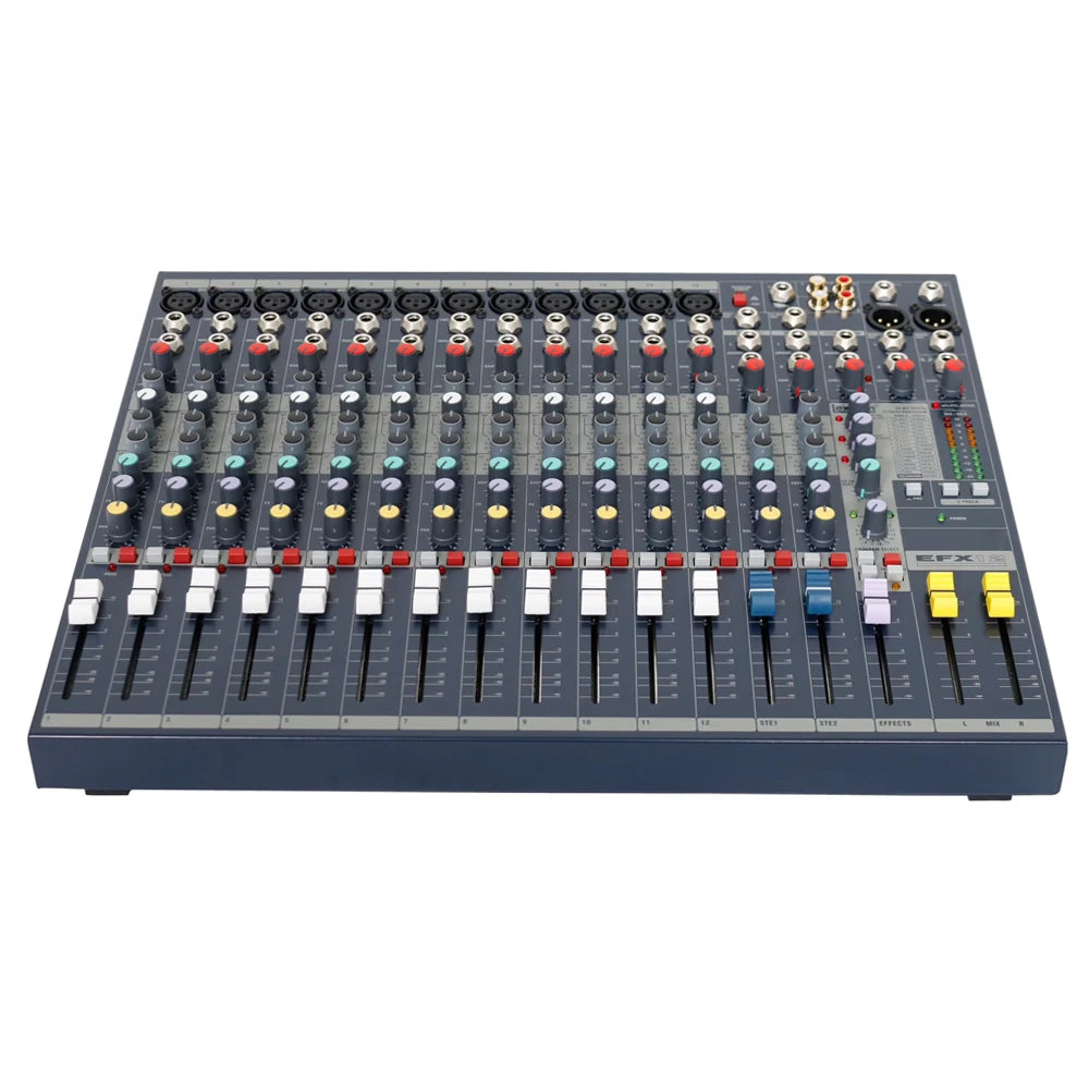EFX12 EFX 12 Professional 12 Channel Audio Mixer sound Mixing console ingterface with Built-in 24-bit Lexicon Effects for Stage