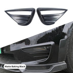 For Tesla Model Y Fog Lamp Spoiler Blade Trim Protective Cover Wolf Tooth Wind Blades ABS Car Decoration Stickers Accessories