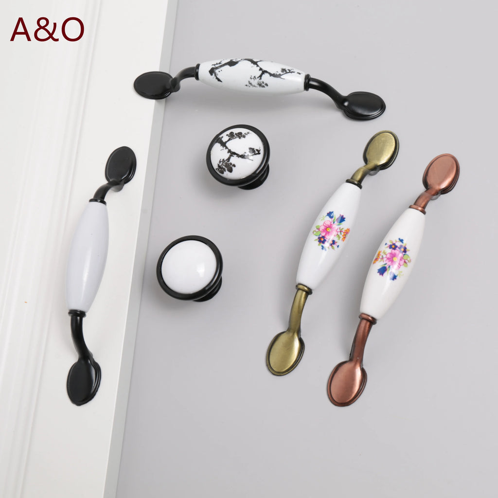 Handles Drawer Cabinet Furniture Kitchen Handles for Cabinet Knob Door Drawer Furniture Kitchen Knob European Black Hardware