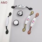 Handles Drawer Cabinet Furniture Kitchen Handles for Cabinet Knob Door Drawer Furniture Kitchen Knob European Black Hardware