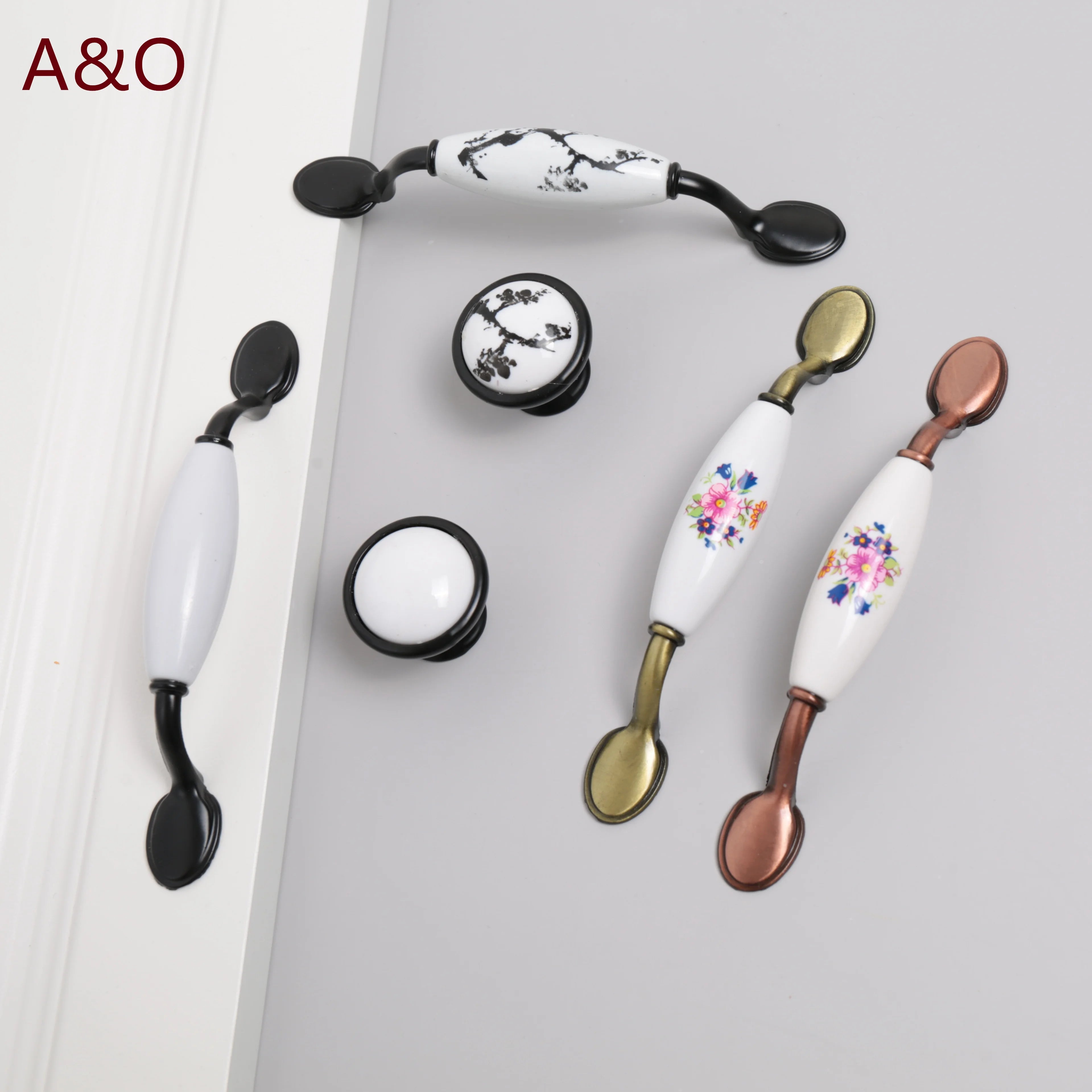 Handles Drawer Cabinet Furniture Kitchen Handles for Cabinet Knob Door Drawer Furniture Kitchen Knob European Black Hardware