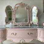 Comfortable Makeup Vanity Table Mirror Desk Stool Living Room Dresser Makeup Dressing Table Drawers Storage Bedroom Furniture