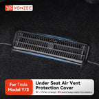 YZ For Tesla Model 3 Y Highland Juniper 2021-2025 Under Seat Air Outlet Cover Air Conditioning Air Outlet Mask Car Accessories