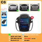 Wireless Android 15 Carplay For Ford Kuga 2 Escape 3 2012-2019 9.7 Inch Tesla Style Car Multimedia Player 5G Wifi Touch Display