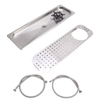 304 Stainless Steel Pitcher Rinser Cup Washer Glass Cleaning Rinser High Pressure Washing With Drain Drip Tray Hose for Bar