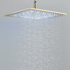 304 Stainless Steel 16 Inch Rain Shower Head Square Led Light Shower Faucet 40cm Rain Shower multiple styles Bathroom Faucet