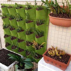 Black Green Wall Hanging Planting Bags Flower Pot Grow Bag Garden Planter Vertical Suculentas Plant Pot Home Decor Accessories