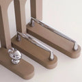 Kitchen Bedroom Accessories Furniture Wardrobe Pulls Modern Chromed Brass Kitchen Cabinet Storage Handles Drawer Knobs Hardware