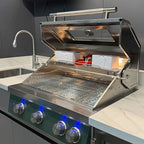 Premium Stainless Steel Outdoor Kitchen Cabinet With Electric Door Shed Customize