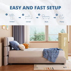 Mattress 8 Inch Green Tea Memory Foam Mattress for Cool Sleep & Pressure Relief,CertiPUR-US Certified Medium Mattresses in a Box