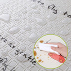 Play Mat Baby Crawling Mat Children Foldable XPE Foam Non-slip Double-sided for Indoor Outdoor 180x160x1cm Treehouse/Giraffe