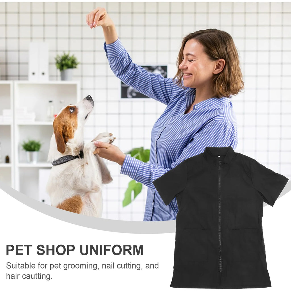 Pet Cosmetologist Clothes Pet Salon Grooming Apron Beautician Bath Waterproof Uniform For Home Outdoor Pet Hospital Pet Grooming