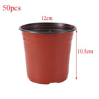 Flower Pot Plastic Grow Box Fall Resistant Tray For Home Garden Plants Nursery Cup Transplant Flower Plant Pots E2
