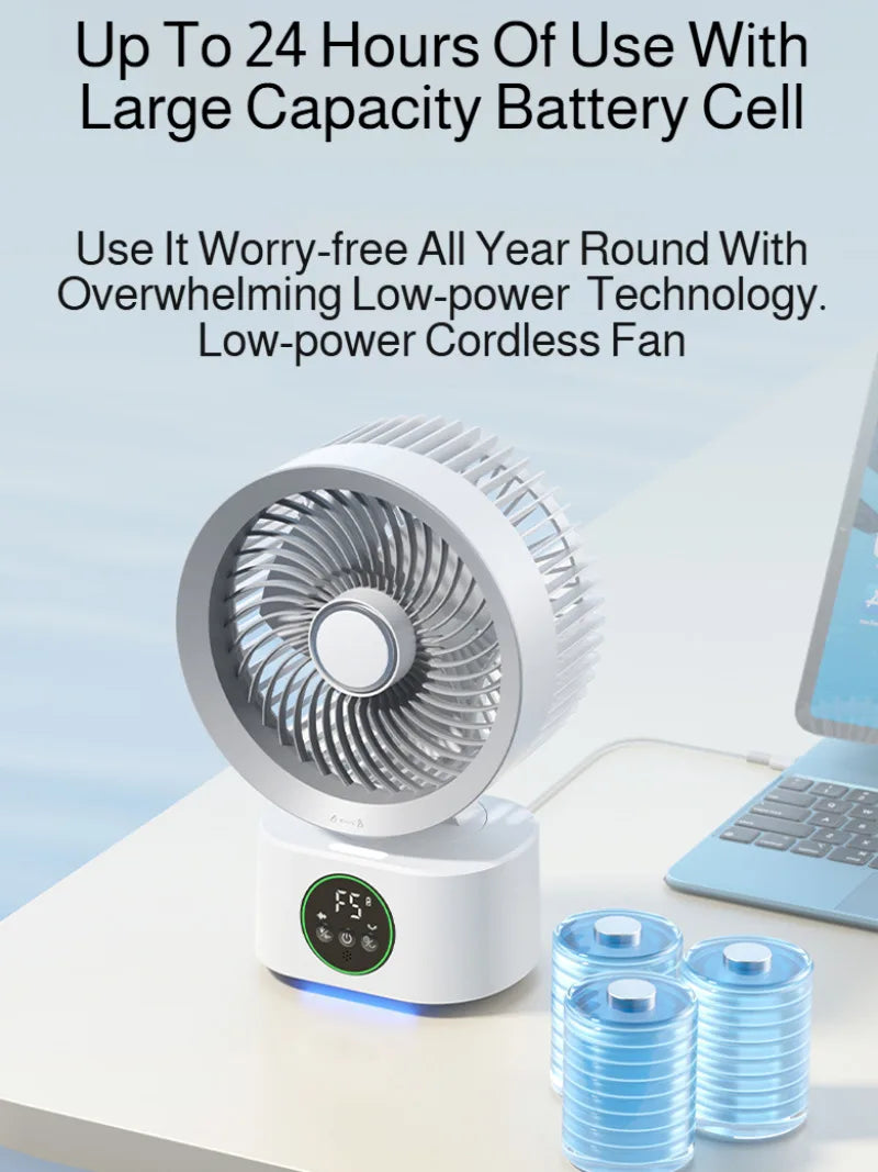 Smart USB Household Air Circulation Fan Outdoor Desktop Shaking Coolin