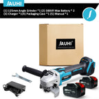JAUHI 125mm Brushless Angle Grinder 4 Gears Cordless Grinding Machine Cutting Woodworking Power Tools For Makita 18V Battery