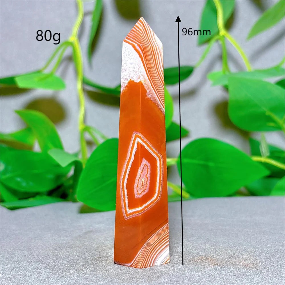 Carnelian Tower Crystal Natural Stone Quartz Home Decoration Minerals Reiki Craft Gifts Energy Healing Meditation Spiritual Love