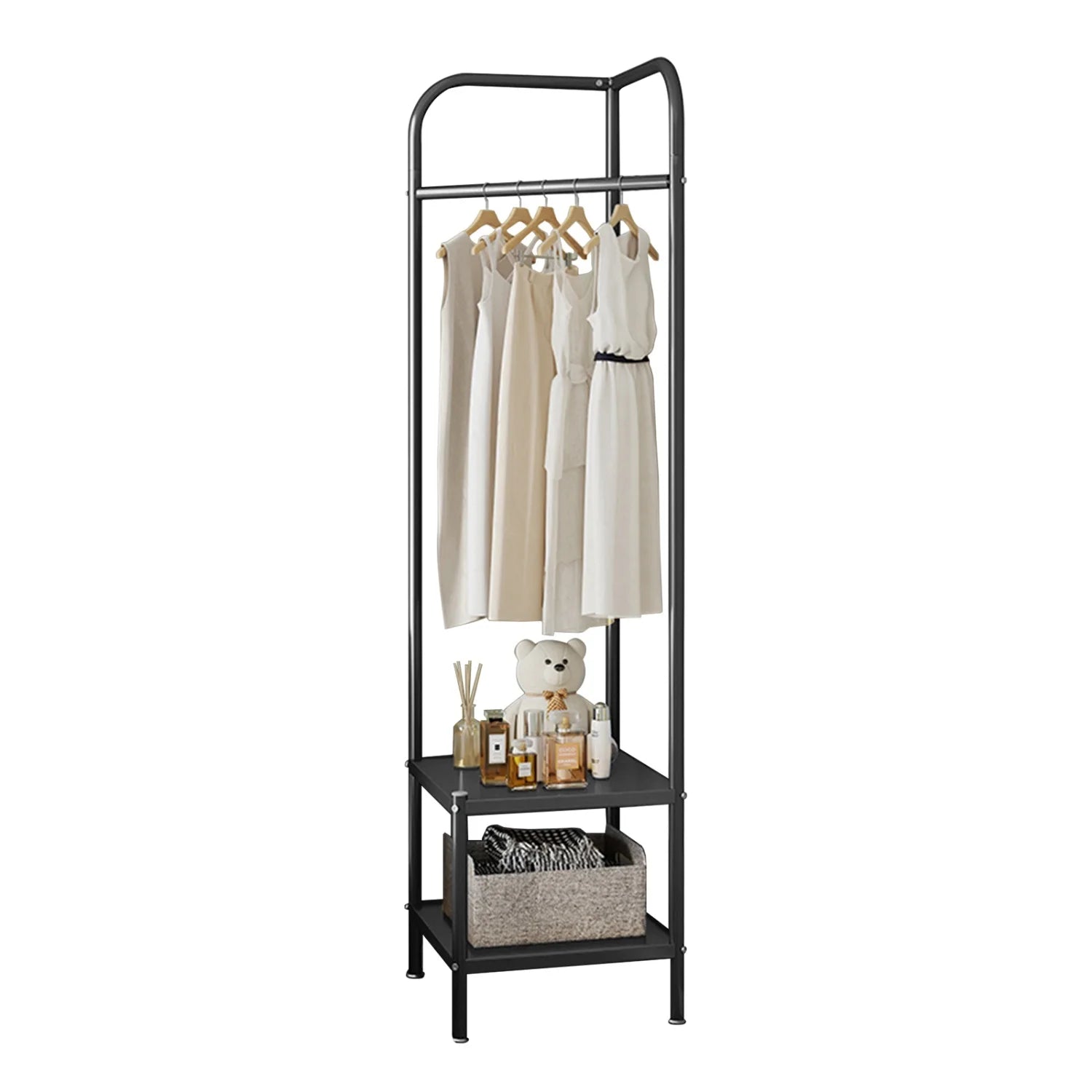 Metal Corner Coat Rack,Freestanding Coat Stand,Clothes Rack Clothes Stand,Clothing Rack Coat Hanger Stand for Entryway Hallway