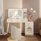 Console Living Rooms Vanity Table White Modern Beige Space Saving Organizer Dresser Makeup Trendy Vestidores Trendy Furniture