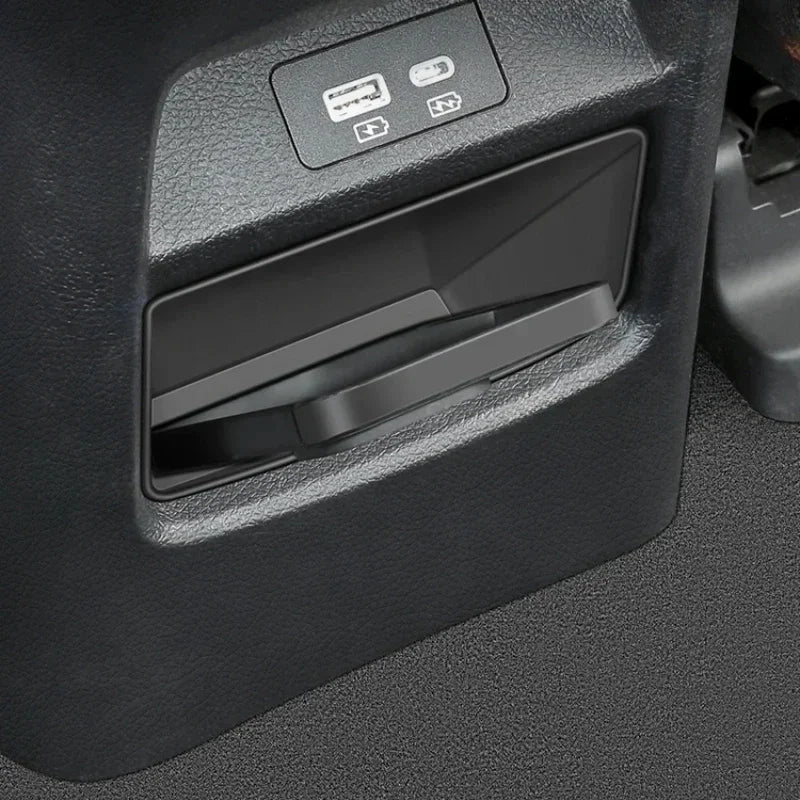 For BYD Song Plus DM-i EV 2020-2025 Car Central Control Rear Armrest Garbage Can TPE Interior Accessories