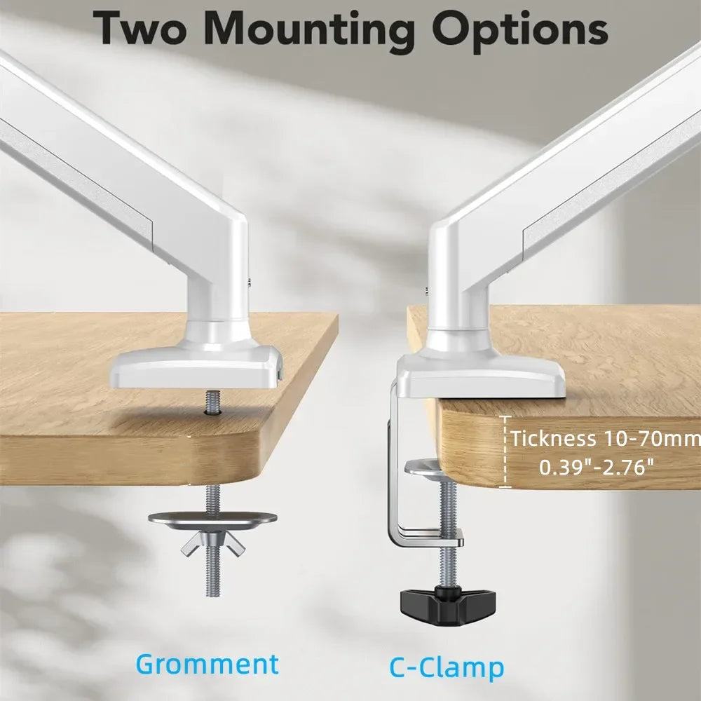 Universal Single Monitor Desk Mount Stand | Fits 13-32" Screens up to 19.8 lbs