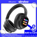 Siindoo JH-822Plus Wireless Headphone with Detachable Full Color Touch Screen BT5.4 Translation Function AI Assistant Smart Chat