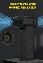 QiLiLai X3Max Handheld Mini Turbo Jet Fan,180000RPM Powerful air Blower Compressed air Duster for Car Dryer/PC/Home