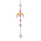 1PCS AB Suncatcher Hanging Sun Catcher with Chain Pendant Ornament Crystal Balls for Window Home Garden Christmas Party Decor