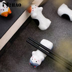 Cute Ceramic Japanese Groceries Crafts Kittens Ceramic Chopstick Racks Household Trinkets Kittens Rich Cat Lucky Cat