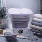 8L Portable Foldable Mini Washing Machine for Socks Underwear Adjustab