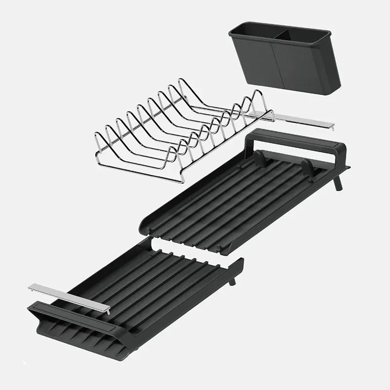 1pcs Expandable Small Dish Kitchen Organizer Shelf for Drying Counter Dish Drainer Removable Cutlery Holder Kitchen Accessories