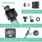 Water Flow Meter Measure Gallon/Liter Consumption and Flow Rate for Outdoor Garden Hose Watering RV Water Tank Filling