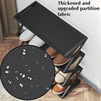 Home Shoe Shelf Organizer Sturdy 4 Tier Shoe Rack Foldable Dustproof Storage for Entryway Bedroom Closet Space Saving Organizer