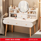 Dressing Table, Bedroom,Simple Modern Small Apartment, Bedside Storage Cabinet,Integrated Makeup Table, Nail Salon Makeup Table